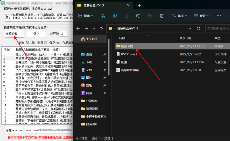 图片[2]-抖音视频解析神器，支持主页、收藏批量解析下载
